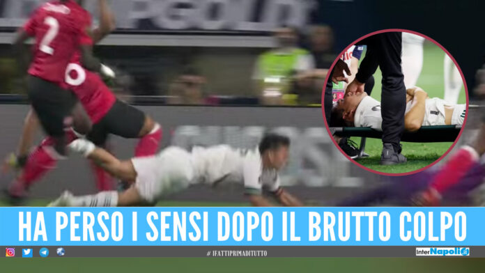 Momenti di paura per Lozano, perde i sensi durante la partita per un colpo alla testa [Video]