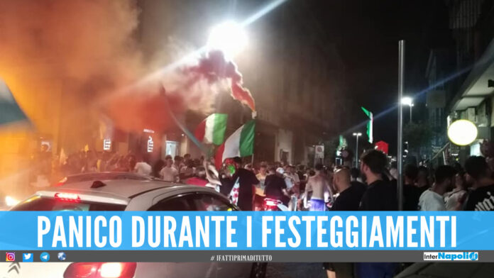 Giugliano, finiscono male i festeggiamenti per l'Italia: risse, vetrine sfondate e atti vandalici