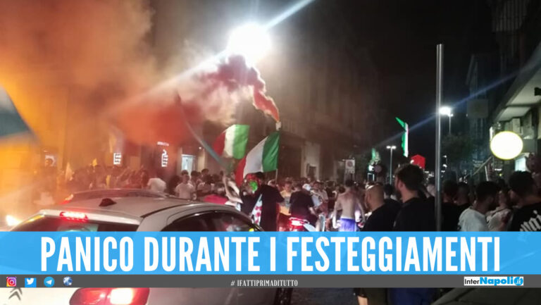 Giugliano, finiscono male i festeggiamenti per l'Italia: risse, vetrine sfondate e atti vandalici