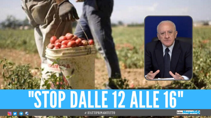 Caldo africano in Campania, la richiesta a De Luca: 