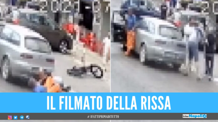 Botte da orbi nel Casertano, calci al volto e pugni tra ciclista e automobilista [Video]