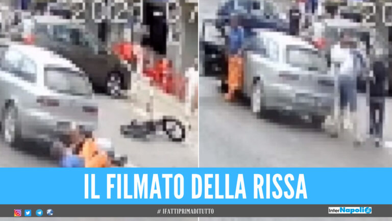 Botte da orbi nel Casertano, calci al volto e pugni tra ciclista e automobilista [Video]