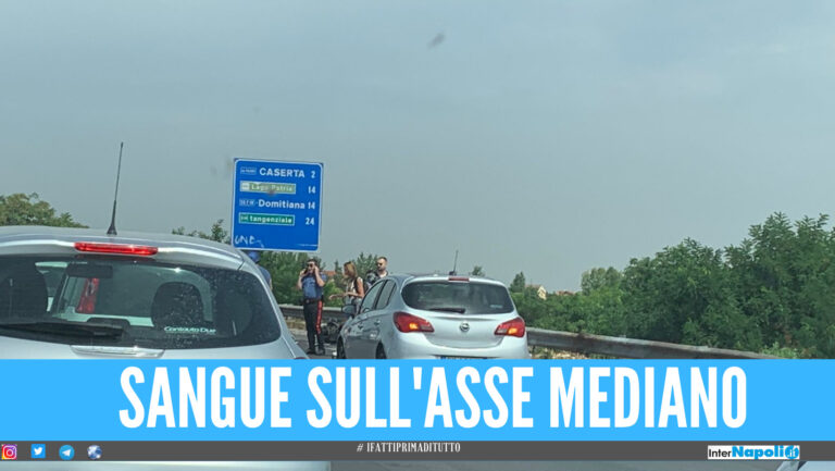 Grave incidente sull'asse mediano