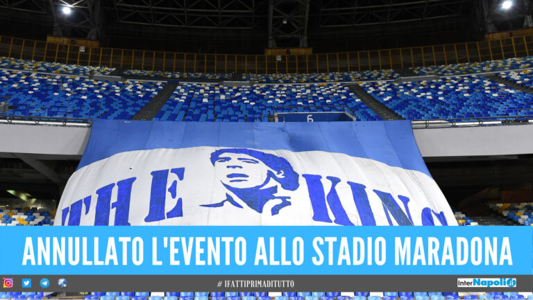 Stadio Maradona, De Magistris annulla l'evento del 29 luglio: 