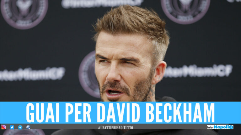 Beckham ad Amalfi, l’ex giocatore fermato e interrogato dalla Finanza