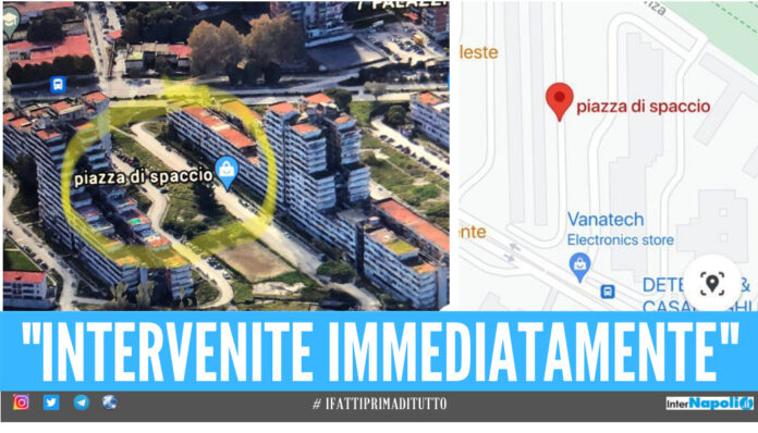 Vela gialla Scampia su Google Maps