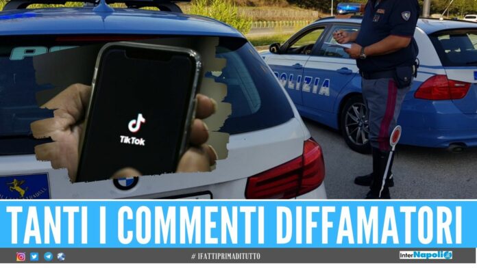 Insulta la polizia e pubblica il video su TikTok, denunciato un 38enne di Napoli