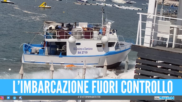 L’imbarcazione fuori controllo,