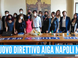 Il nuovo direttivo dell'Aiga Napoli Nord