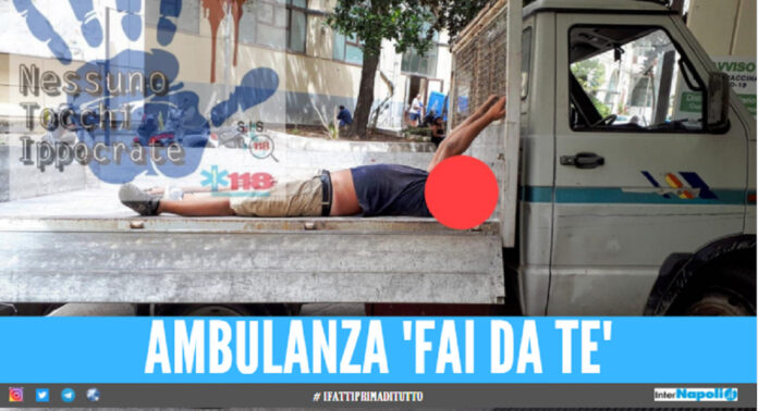 ambulanza 'fai da te' a Napoli