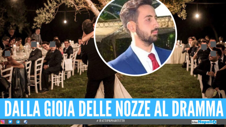 Dramma durante le nozze in Campania, Danilo muore stroncato da un infarto: aveva 22 anni