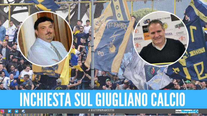 giugliano calcio Minacce e bombe carta, 8 indagati a Giugliano: nel mirino l'ex presidente Palma e l'allenatore Imbimbo