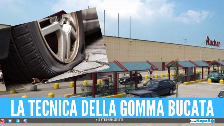 Centro commerciale a Mugnano, altro colpo con la tecnica della ‘ruota bucata’: il racconto della vittima