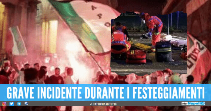 incidente durante i festeggiamenti