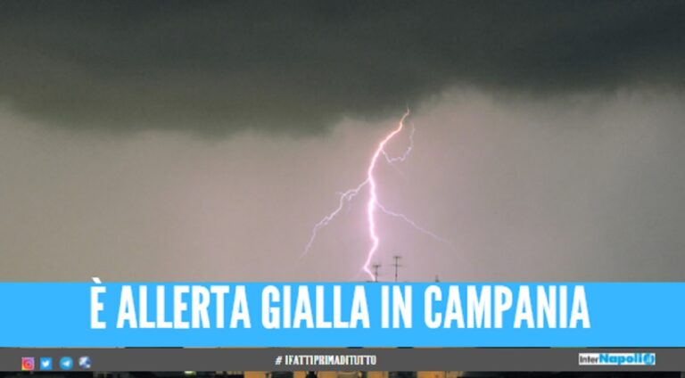 La quiete prima della tempesta, in arrivo vento temporali: prorogata l’allerta meteo in Campania