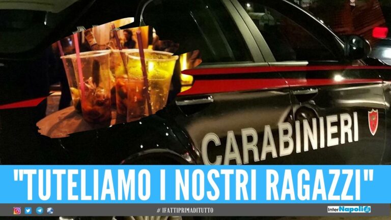 Alcol venduto ai minorenni in provincia di Napoli, 2 locali chiusi per 3 mesi