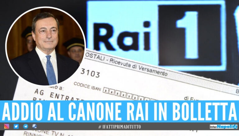 Niente più Canone Rai in bolletta, Draghi cancella la riforma di Renzi
