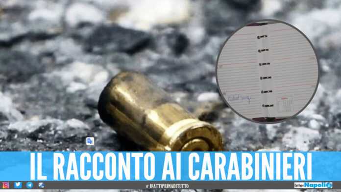 colpito da una proiettile salvo grazie all'agenda