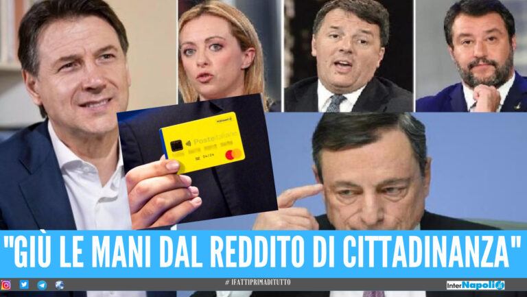 Reddito di cittadinanza a rischio. Conte contro Salvini, Renzi e Meloni: “Giù le mani, non si tocca”