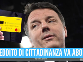 Renzi propone abolizione del reddito di cittadinanza