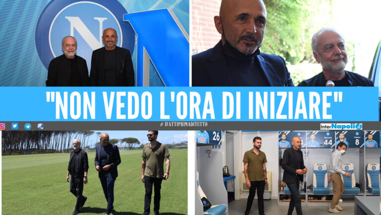 Spalletti, primo giorno da allenatore del Napoli: ”Sarò con te, darò il massimo”