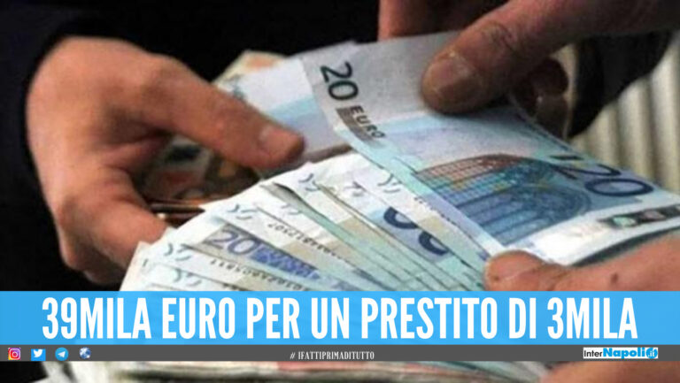 Tassi usurai fino a 39mila euro, ‘strozzina’ arrestata in provincia di Napoli