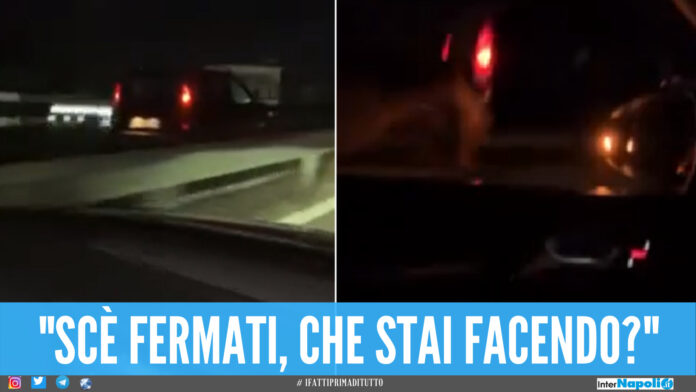 Follia sull'Asse Mediano, auto contromano semina il panico [Video]
