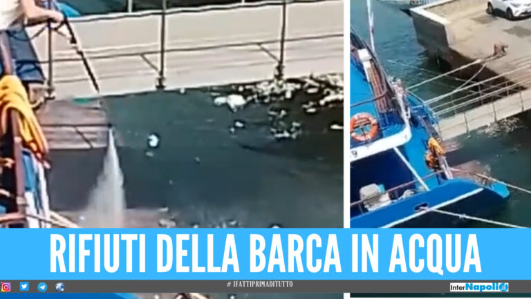 [Video]. Napoli, pulisce la barca e getta tutti i rifiuti a mare: scatta la denuncia di Borrelli