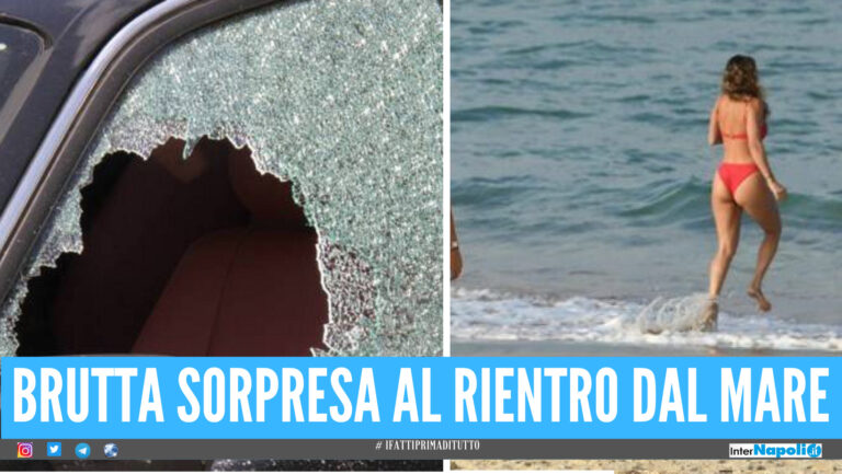 Erano l’incubo dei bagnanti, presi due ladri di Napoli: rubavano dalle auto in sosta per il mare