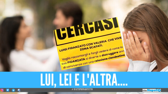 Una ragazza si vendica del tradimento tappezzando la città di volantini