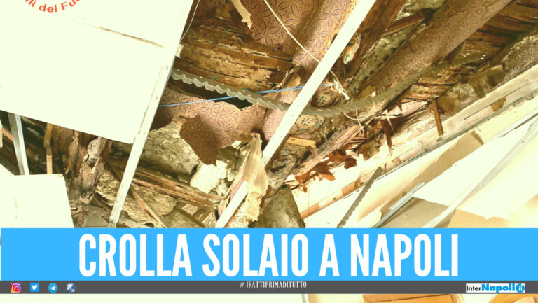Paura nel centro storico di Napoli, crolla solaio: 12 famiglie sgomberate