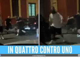Frame video del pestaggio a Napoli