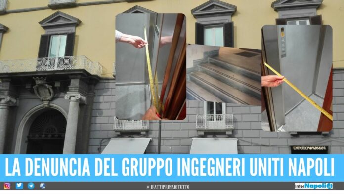 La verità sulla nuova sede dell’Ordine degli ingegneri di Napoli presenti barriere architettoniche all’ingresso