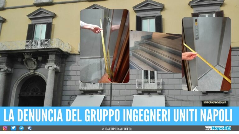 La verità sulla nuova sede dell’Ordine degli ingegneri di Napoli: presenti barriere architettoniche all’ingresso