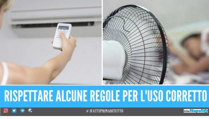 Lotta al caldo estivo, come usare bene il condizionatore e il ventilatore