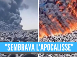 Brucia la discarica di pneumatici più grande al mondo, il video del disastro ambientale in Kuwait