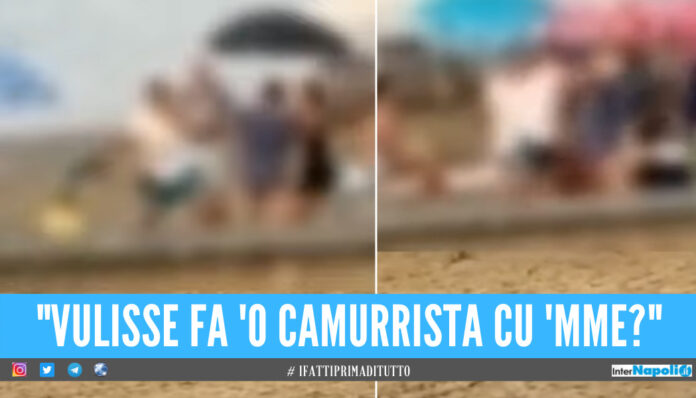 Botte da orbi sulla spiaggia libera a Scauri, volano sdraio e colpi proibiti [Video]