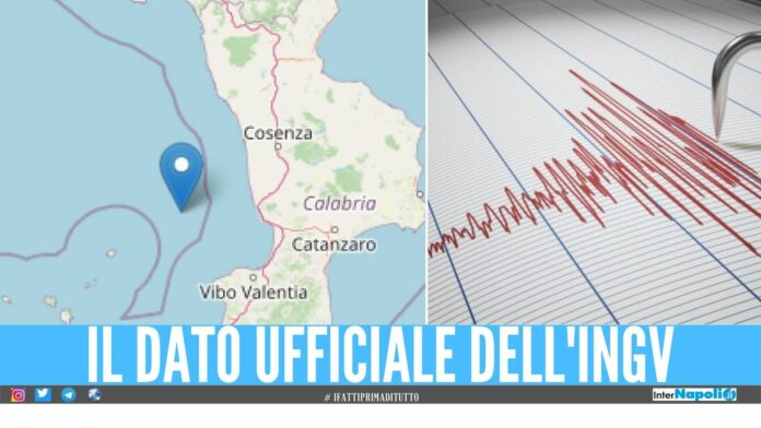 Terremoto in Calabria, scossa di magnitudo di 4.4