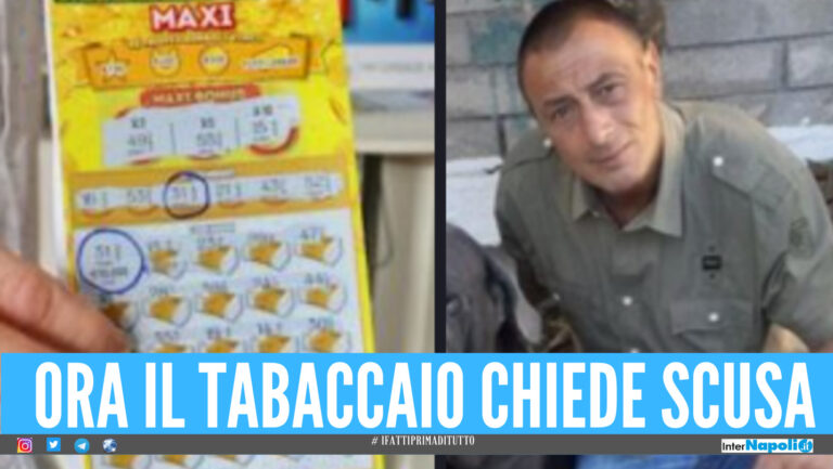 Il tabaccaio chiede scusa