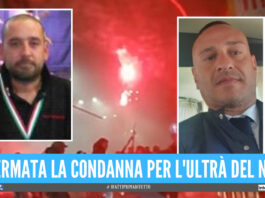 A sx la vittima Daniele Belardinelli, a dx l'ultrà del Napoli condannato per omicidio stradale Fabio Manduca