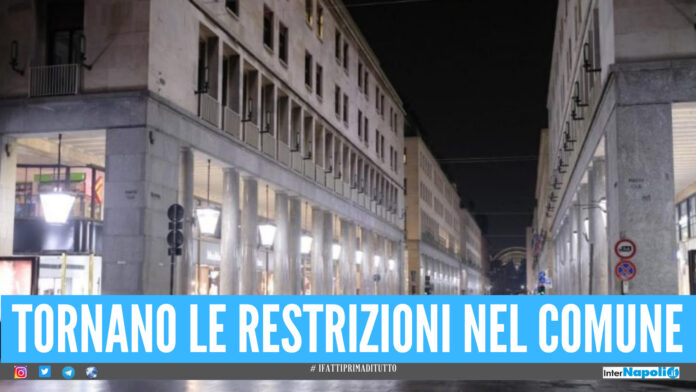 Comune torna in lockdown: divieto di circolazione, restrizioni per feste e matrimoni