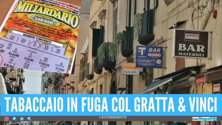 Napoli. Tabaccaio in fuga col Gratta & Vinci da 500mila euro di una cliente, le reazioni nel quartiere: “Siamo increduli”