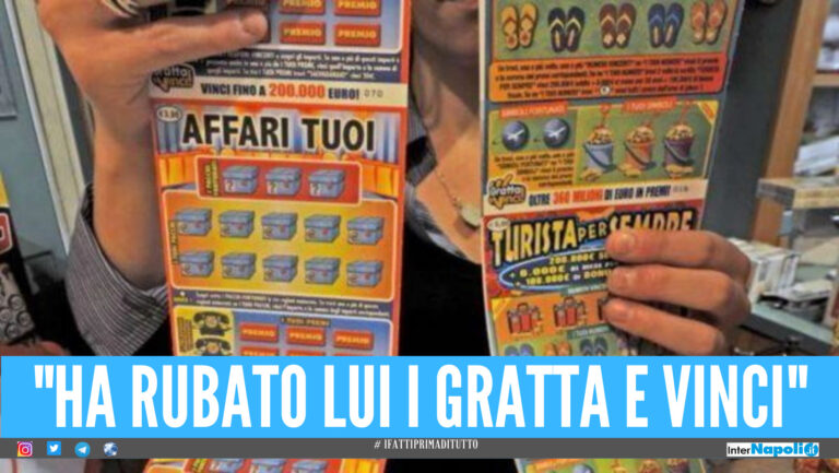 Tabaccaio rapinato dei Gratta e Vinci, i parenti del ladro lo denunciano e lo fanno arrestare