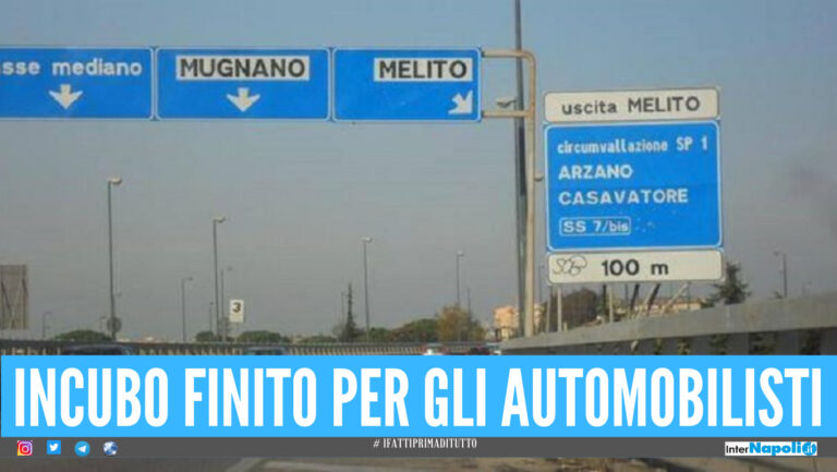 Asse perimetrale di Melito, dopo un mese di chiusura finalmente riapre la strada