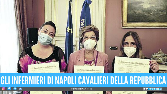 Onorificenza per gli infermieri di Napoli per la lotta contro il covid