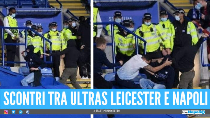 Scontri tra ultras Leicester e Napoli 