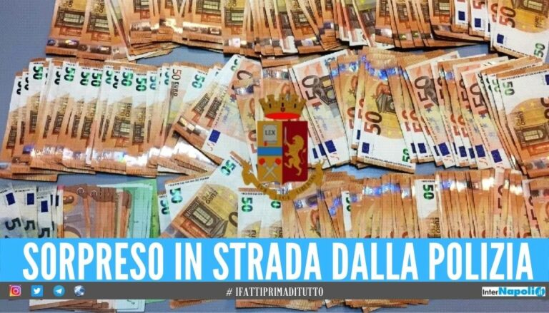 Nascondeva 13mila euro in contanti, sorpreso in strada dalla polizia