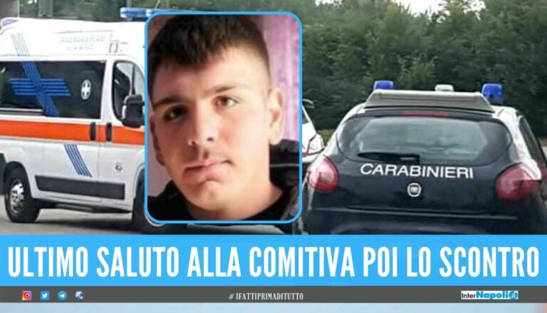 Dramma nel Casertano, il 19enne Giovanni Apuzzo muore nel tragico incidente