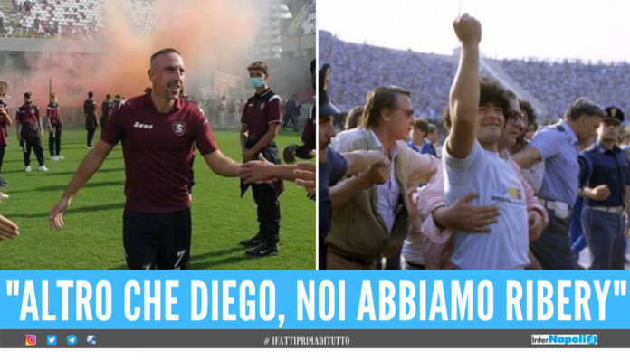 Franck Ribery e Diego Armando Maradona