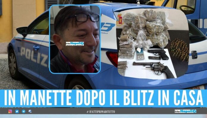 Sorpreso con 2 pistole e oltre 2 kg di droga, arrestato a San Pietro a Patierno